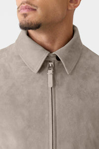 Taupe Men's Zip Up Jacket
