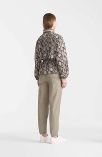 Taupe Snake Ladies Rainwear Jacket