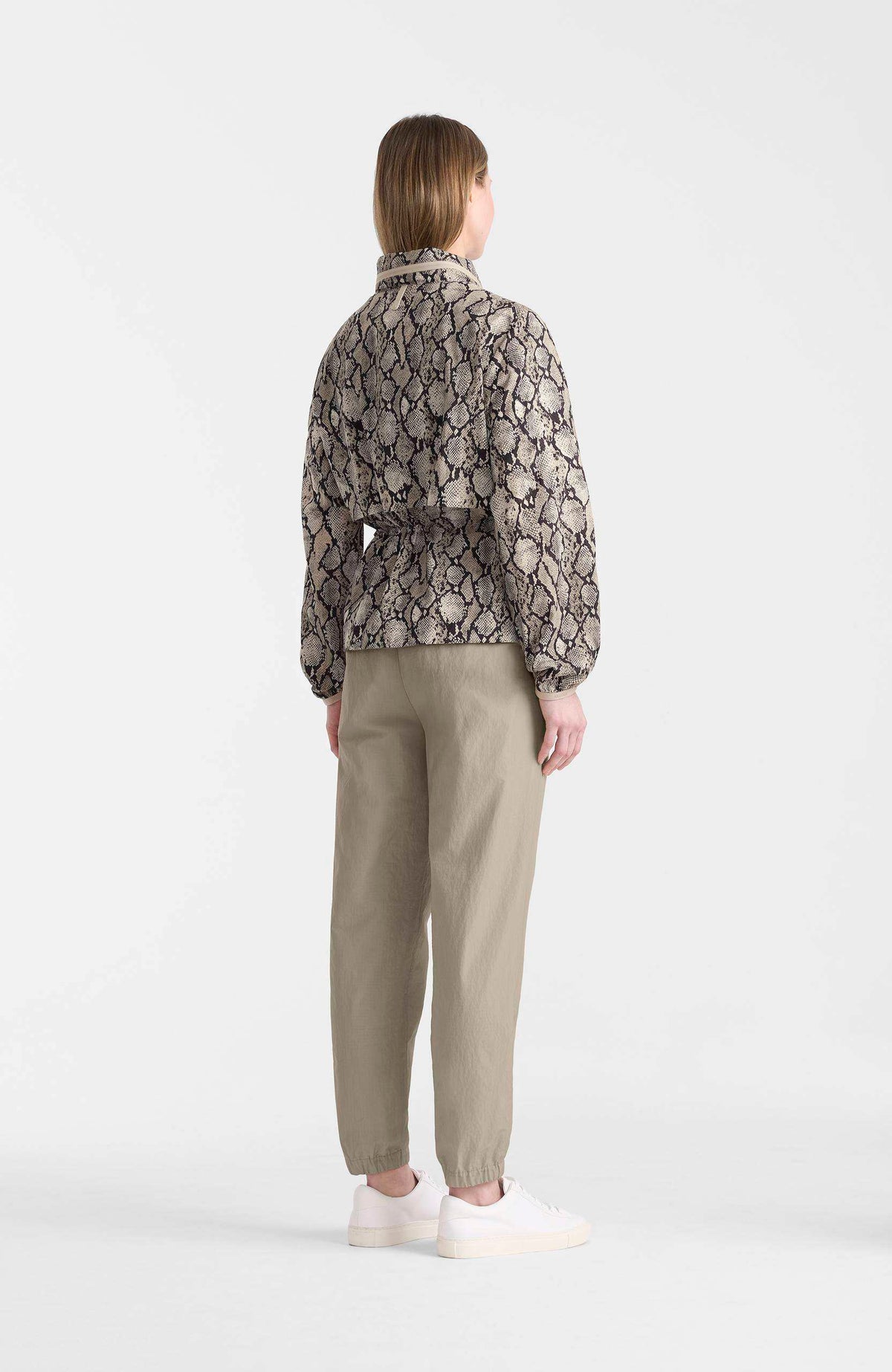 Taupe Snake Ladies Rainwear Jacket