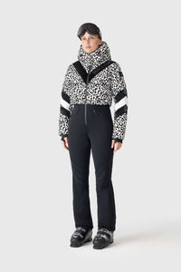 Black-White Ladies One Piece Ski Suit
