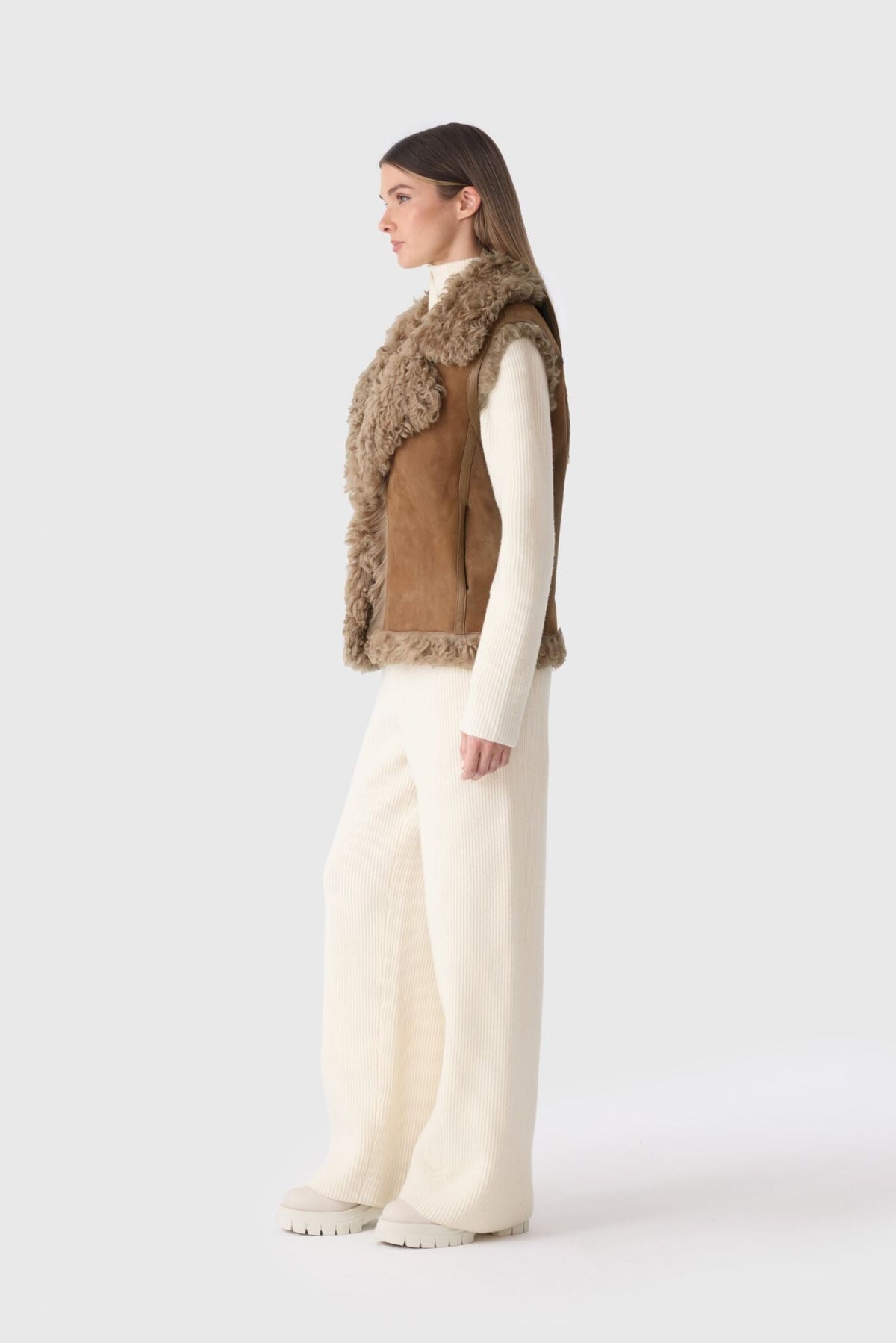 Otter Ladies Shearling Vest