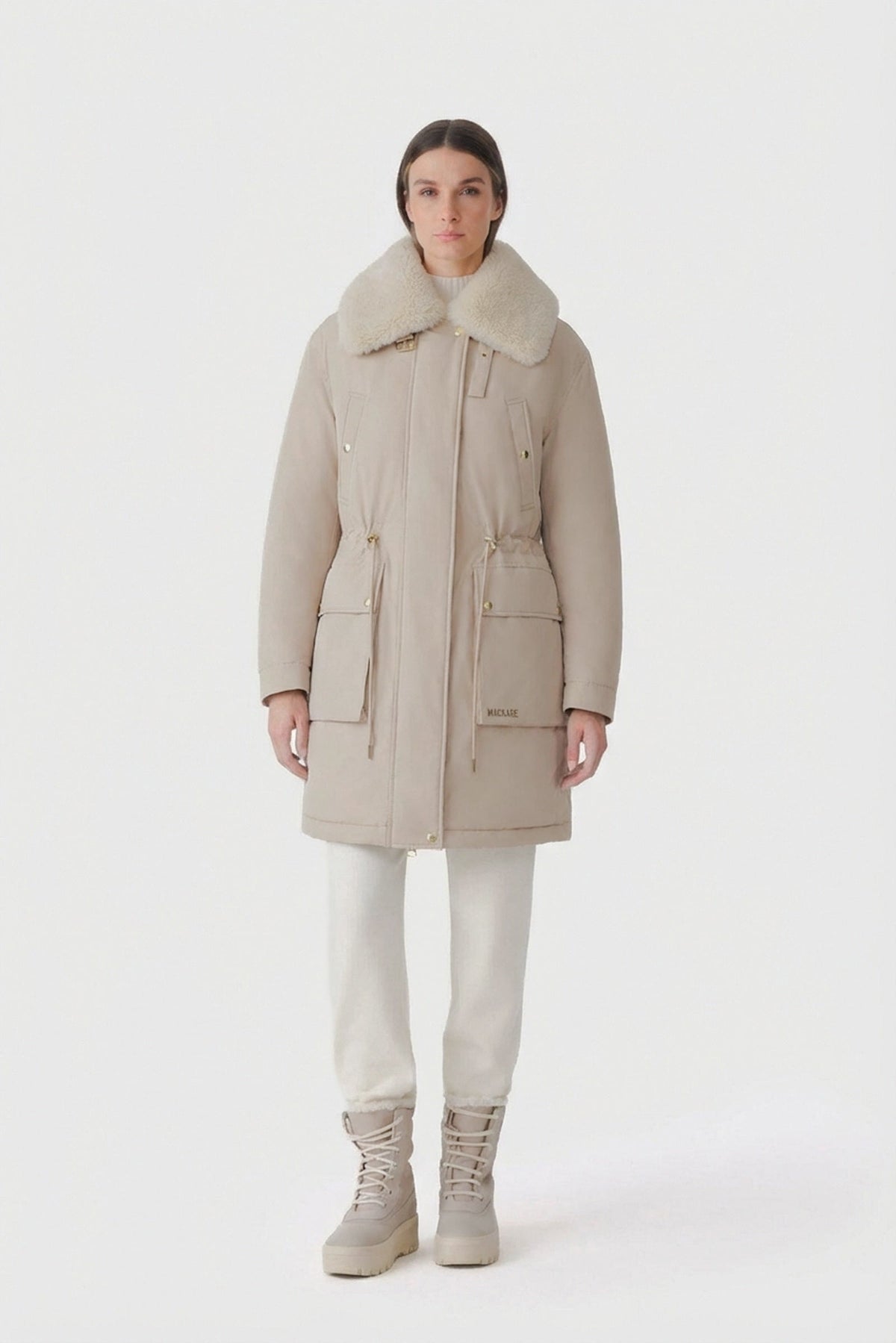 Light Camel Ladies Light Down Jacket