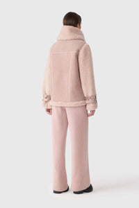 Sepia Rose-Sepia Rose Ladies Shearling Jacket