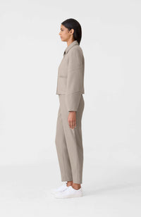 Taupe Mix-Taupe Ladies  Wool Jacket