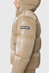 Light Camel Men's Hooded Down Jacket