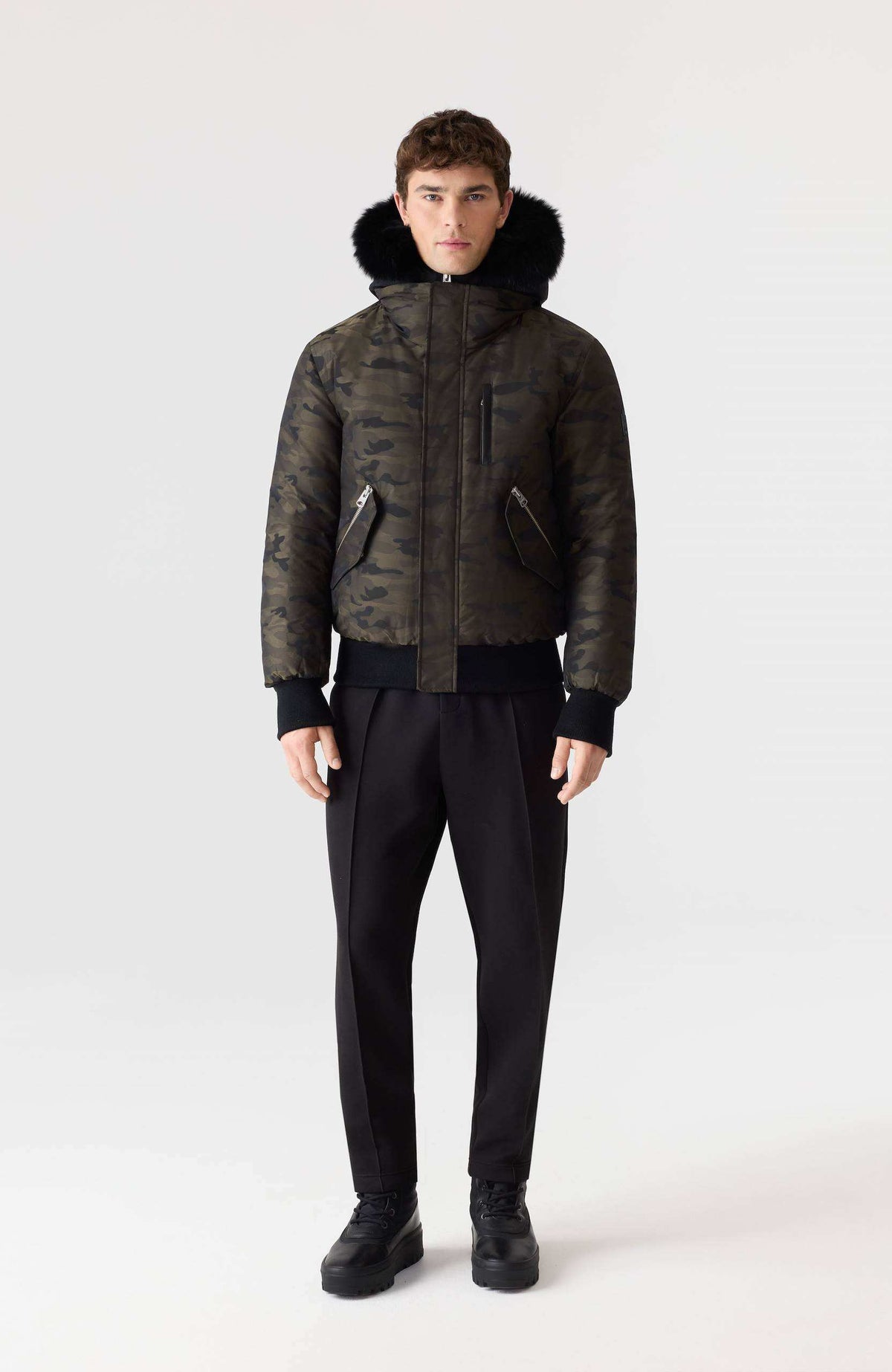 Army Men's Hooded Down Jacket