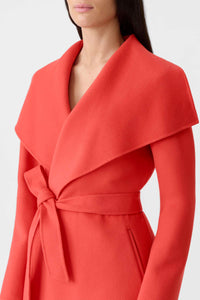 Papaya Ladies Belted Light Wool Coat