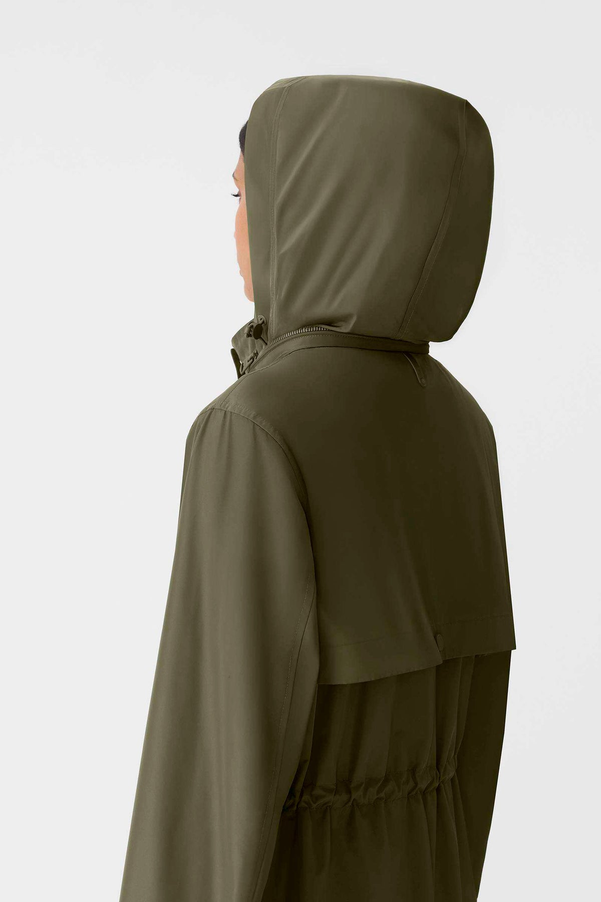 Light Military Ladies Rainwear Coat
