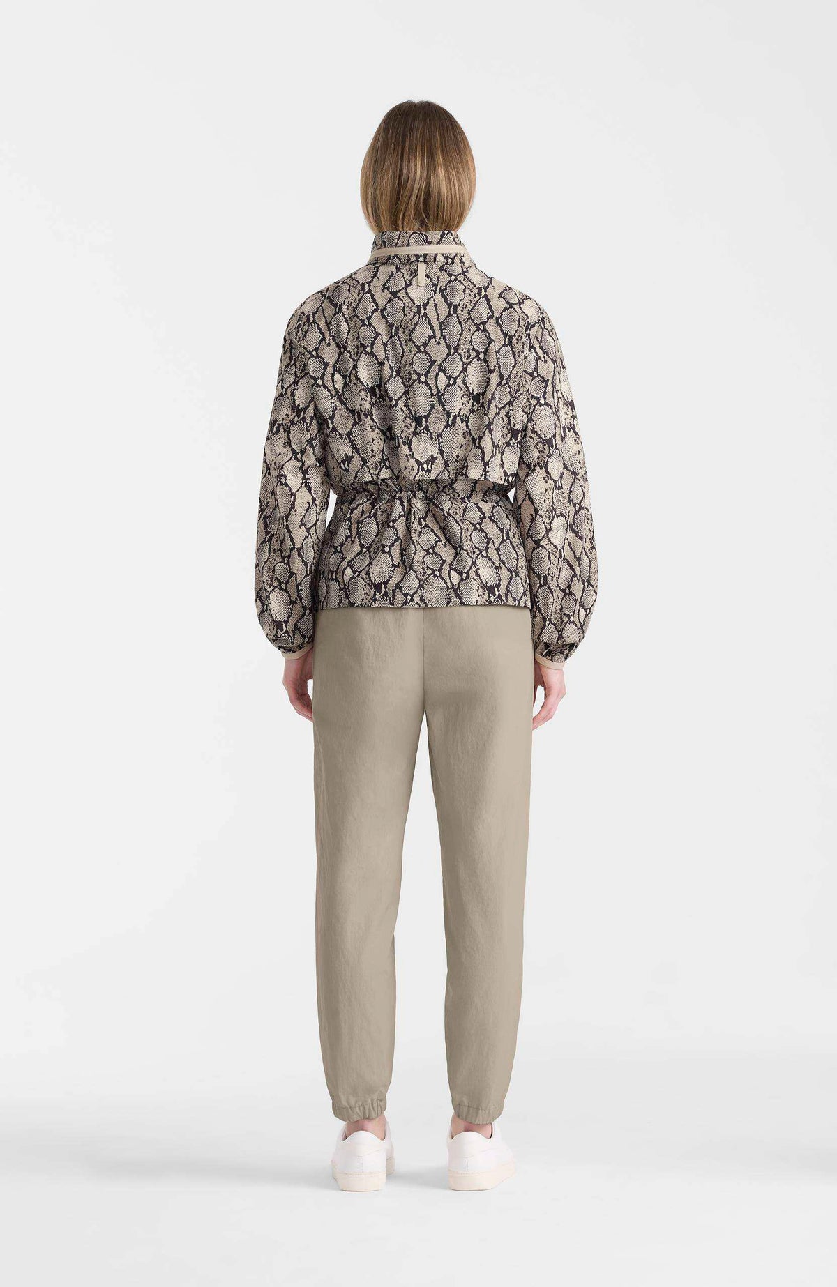 Taupe Snake Ladies Rainwear Jacket