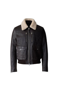 Coffee Men's Leather Jacket
