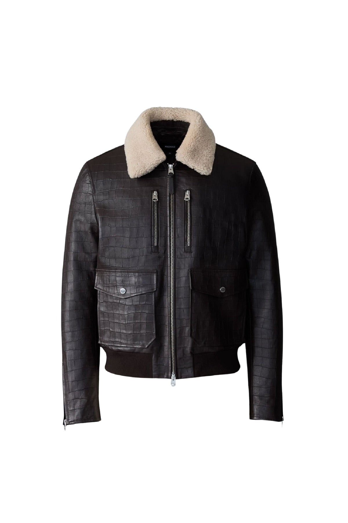 Coffee Men's Leather Jacket