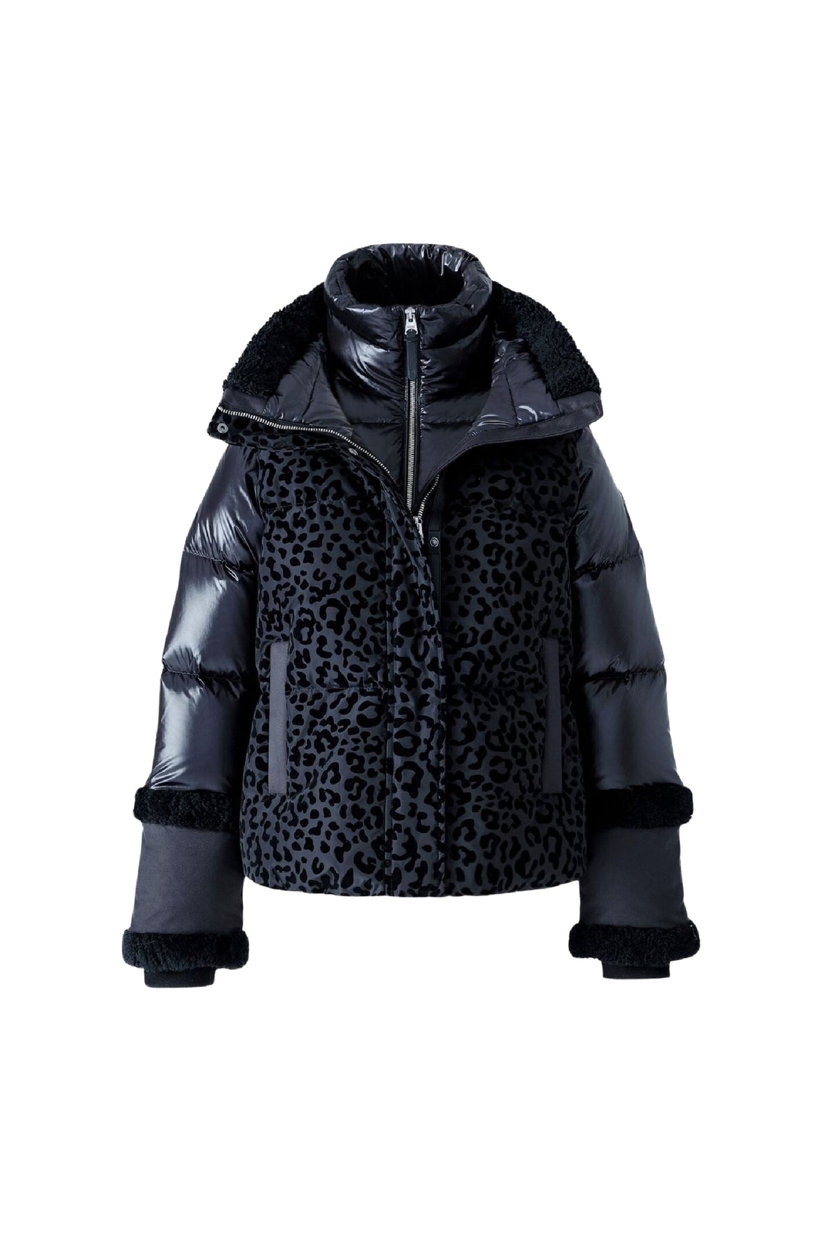 Black-Black Ladies Down Jacket