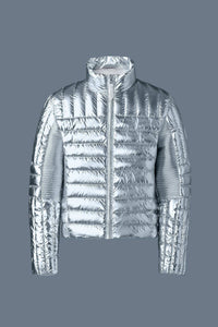 Silver Men's Zip Up Jacket