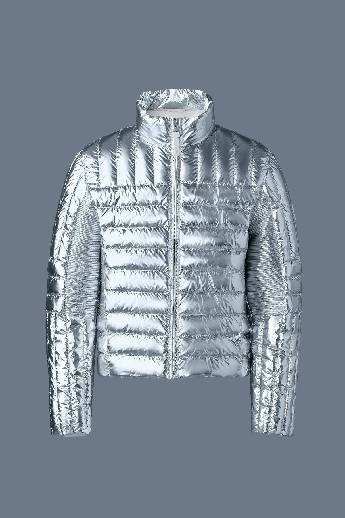 Silver Men's Zip Up Jacket
