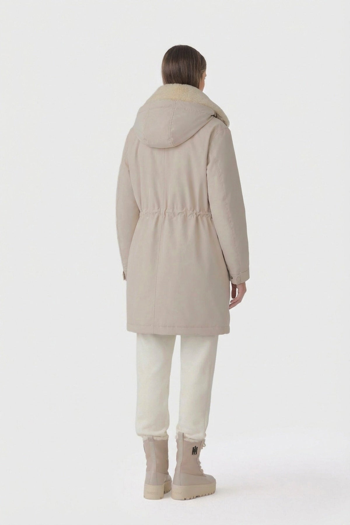 Light Camel Ladies Light Down Jacket
