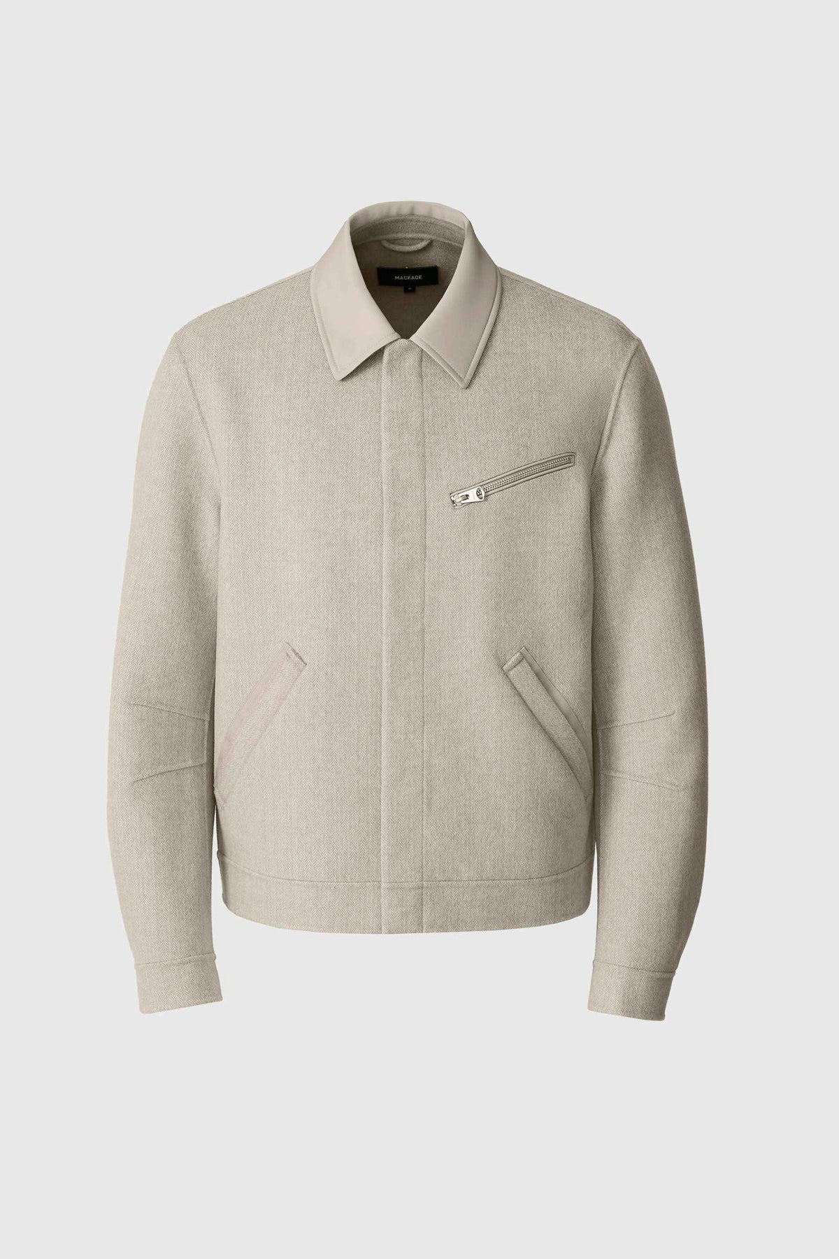 Taupe Mix-Taupe Men's Wool Jacket
