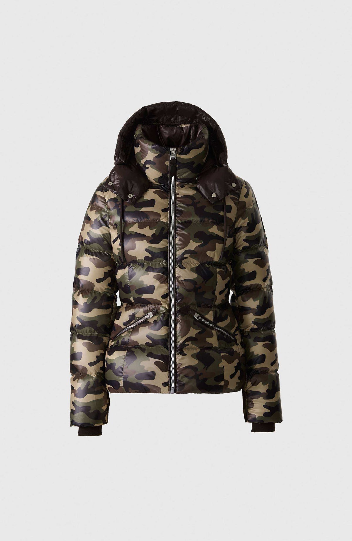 Camouflage Print Ladies Down Jacket