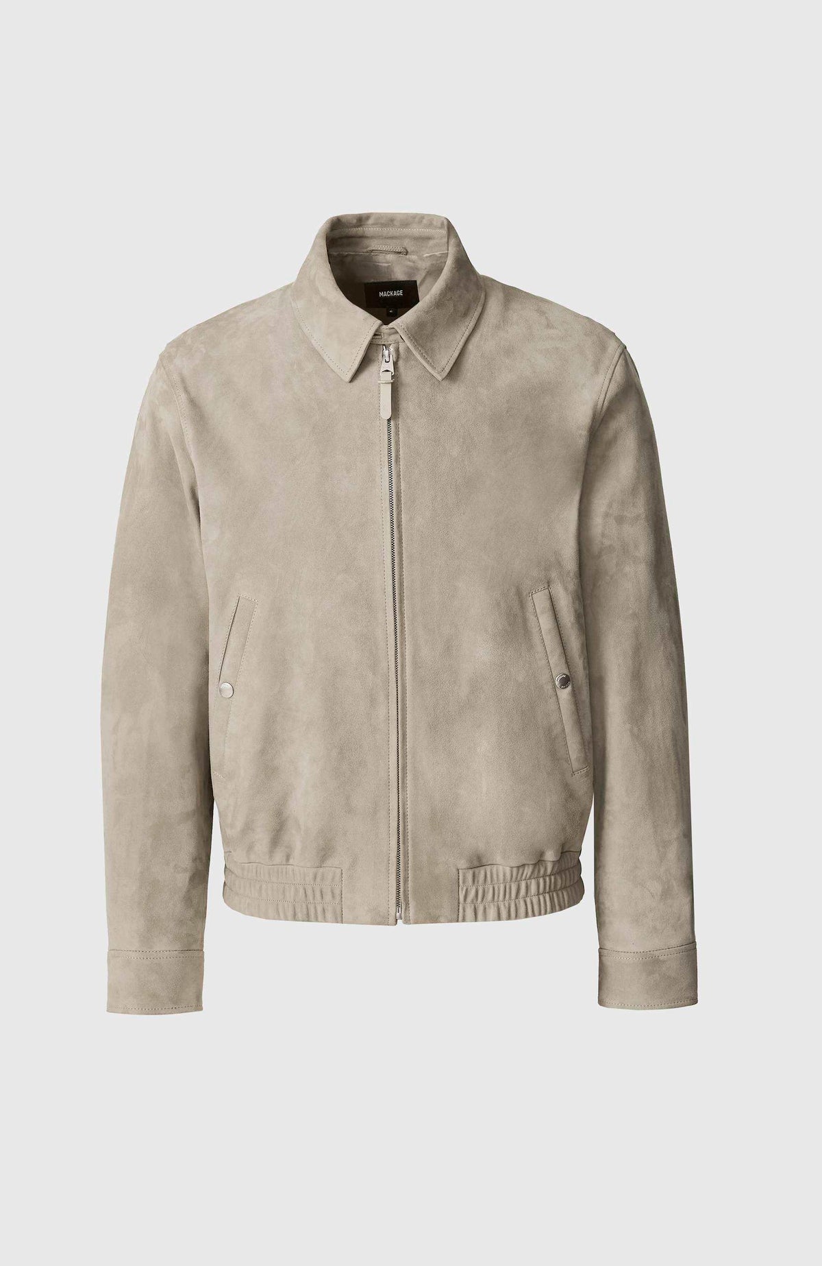 Taupe Men's Zip Up Jacket