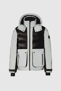 Reflective Men's Hooded Down Jacket