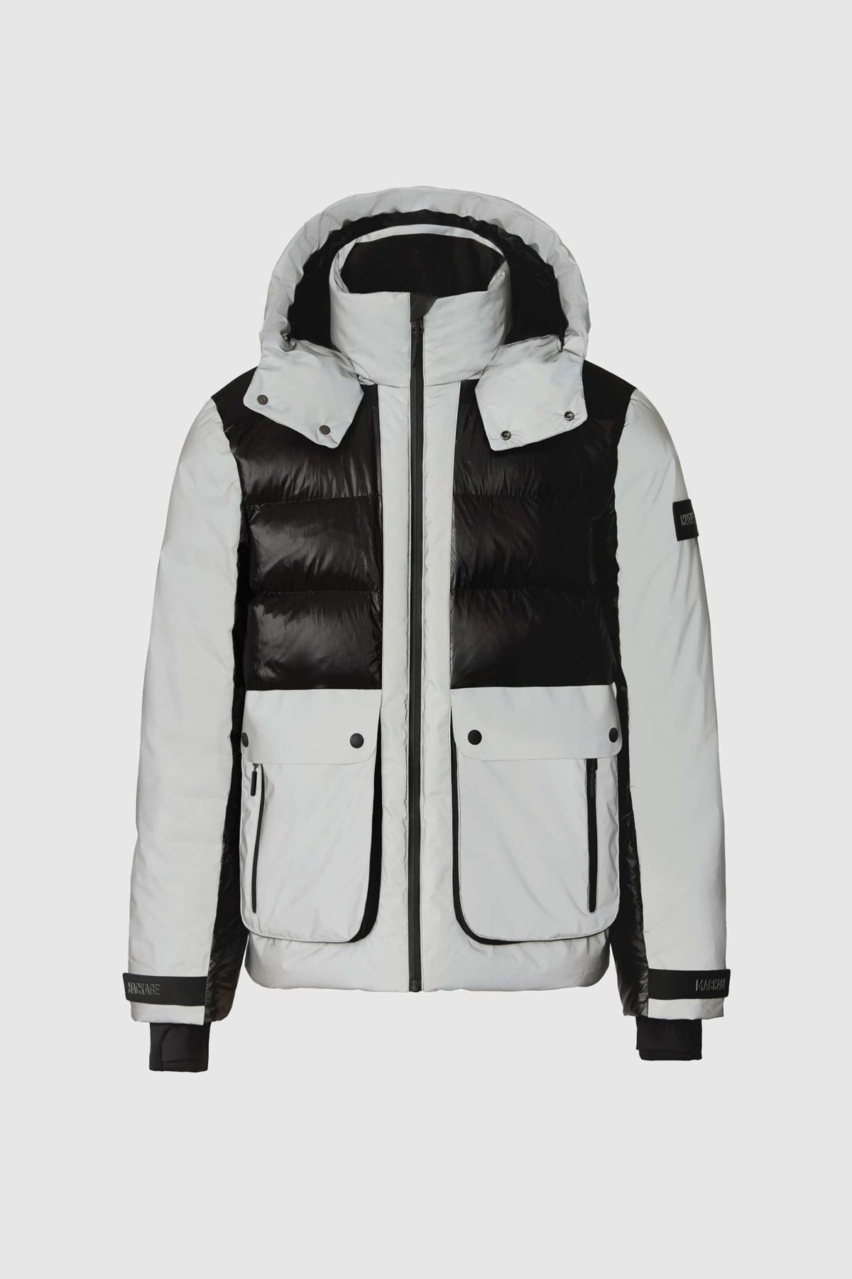 Reflective Men's Hooded Down Jacket