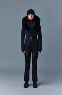 Black Ladies One Piece Ski Suit