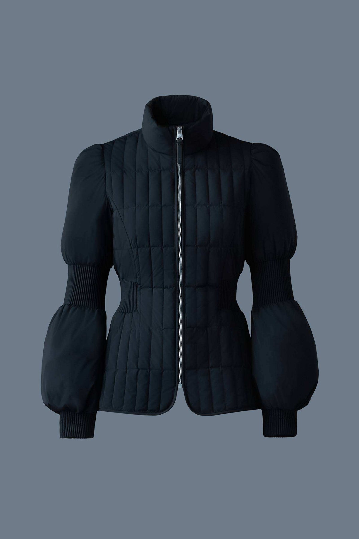 Black Ladies Mixed Media Jacket