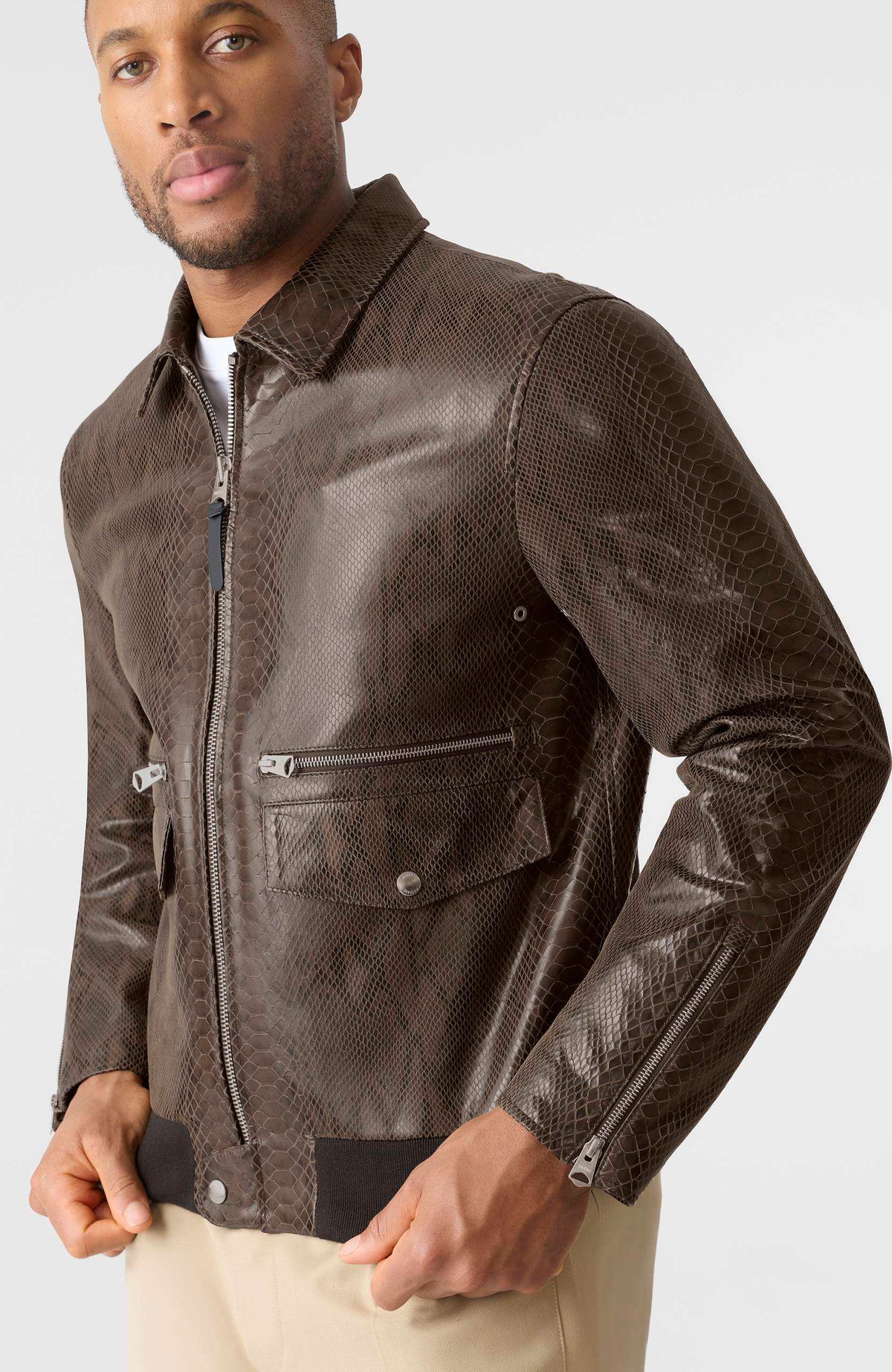 Umber Men's Zip Up Jacket