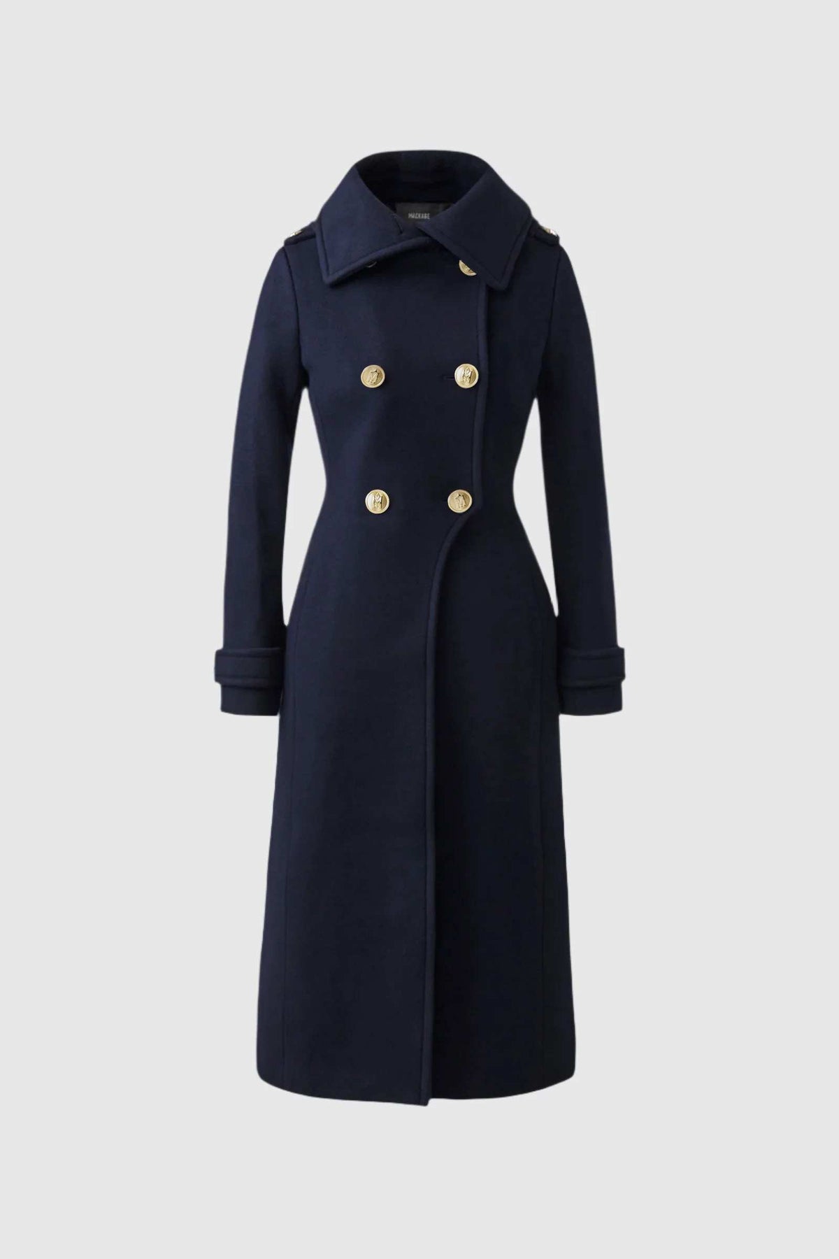 Navy Ladies  Wool Coat