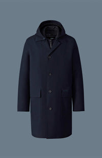 Navy Men's Hooded Rainwear/ Rainproof Coat