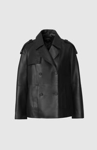 Black Ladies Leather Jacket