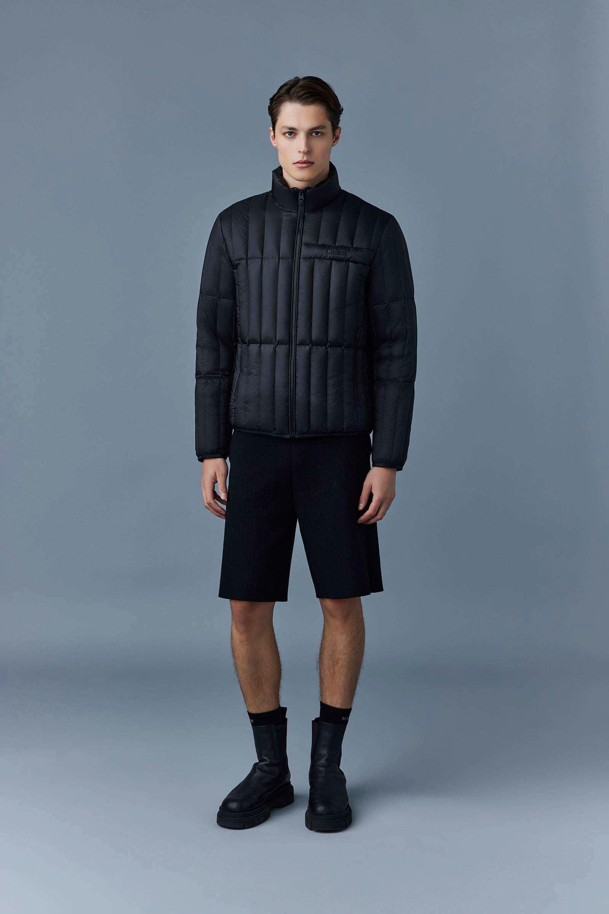 Black Men's Light Down Jacket