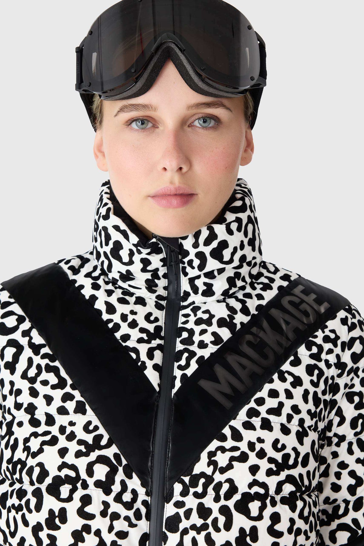 Black-White Ladies One Piece Ski Suit