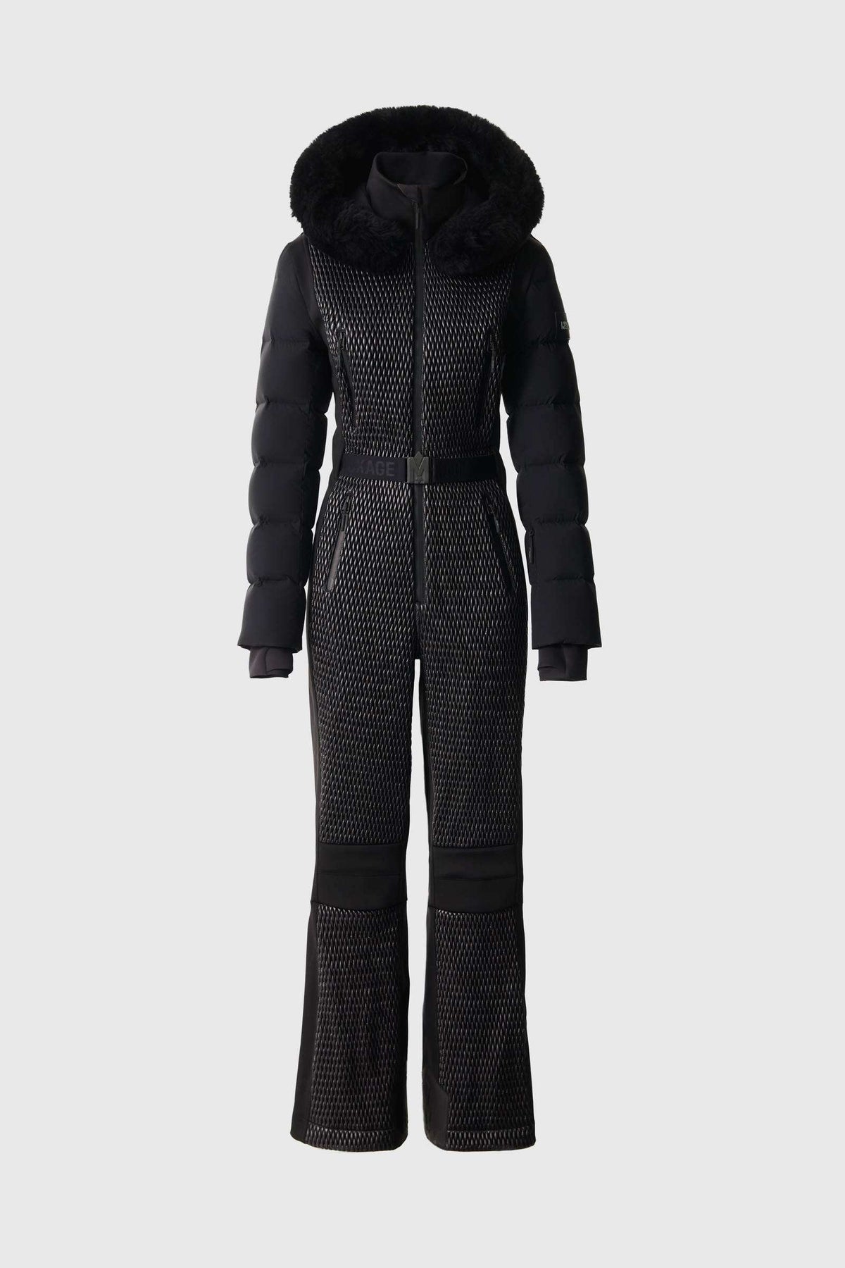 Black Ladies One Piece Ski Suit