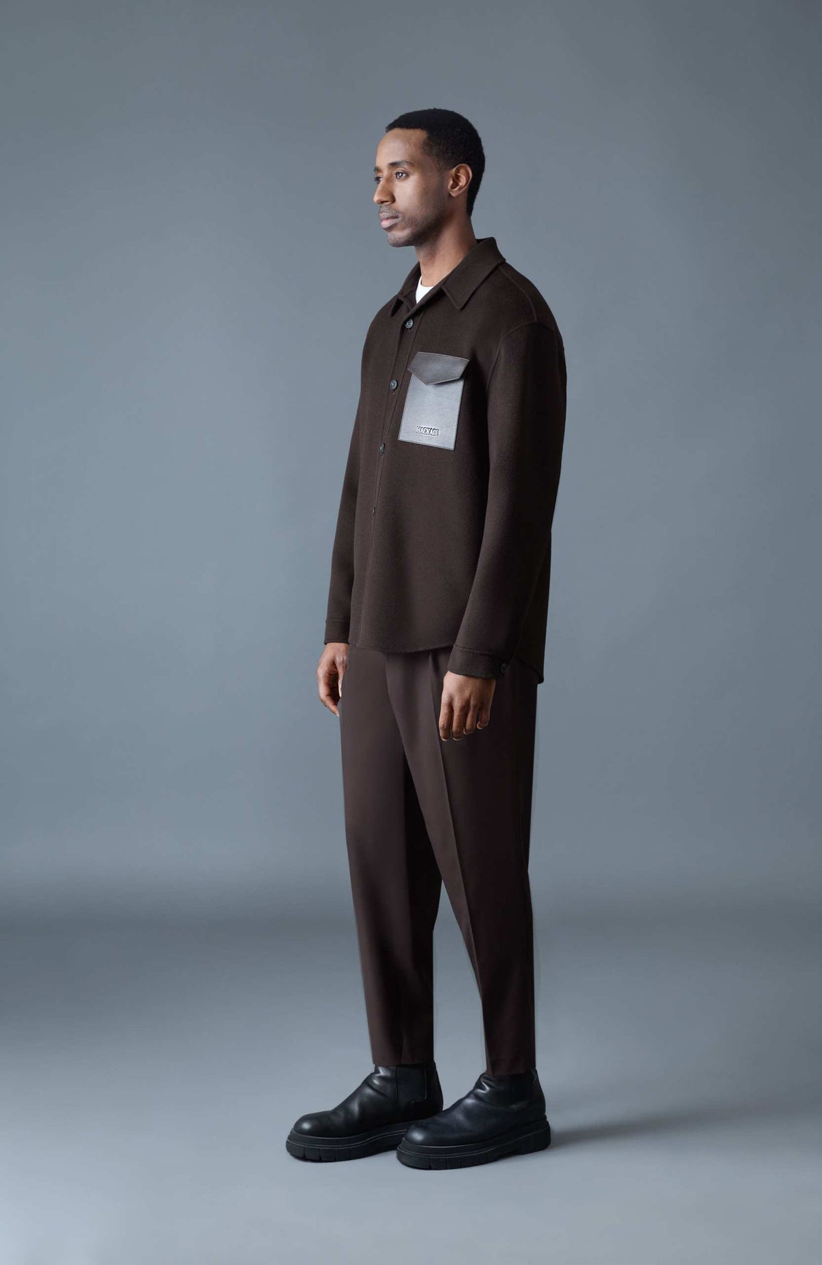Coffee Men's Wool Jacket
