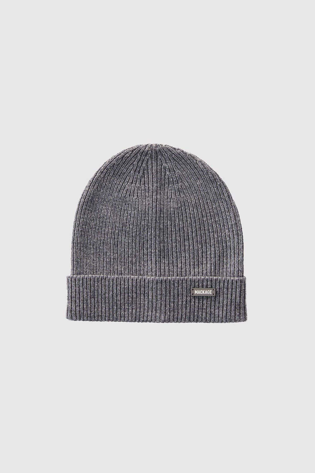 Carbon Mix Cuffed Hat with Logo