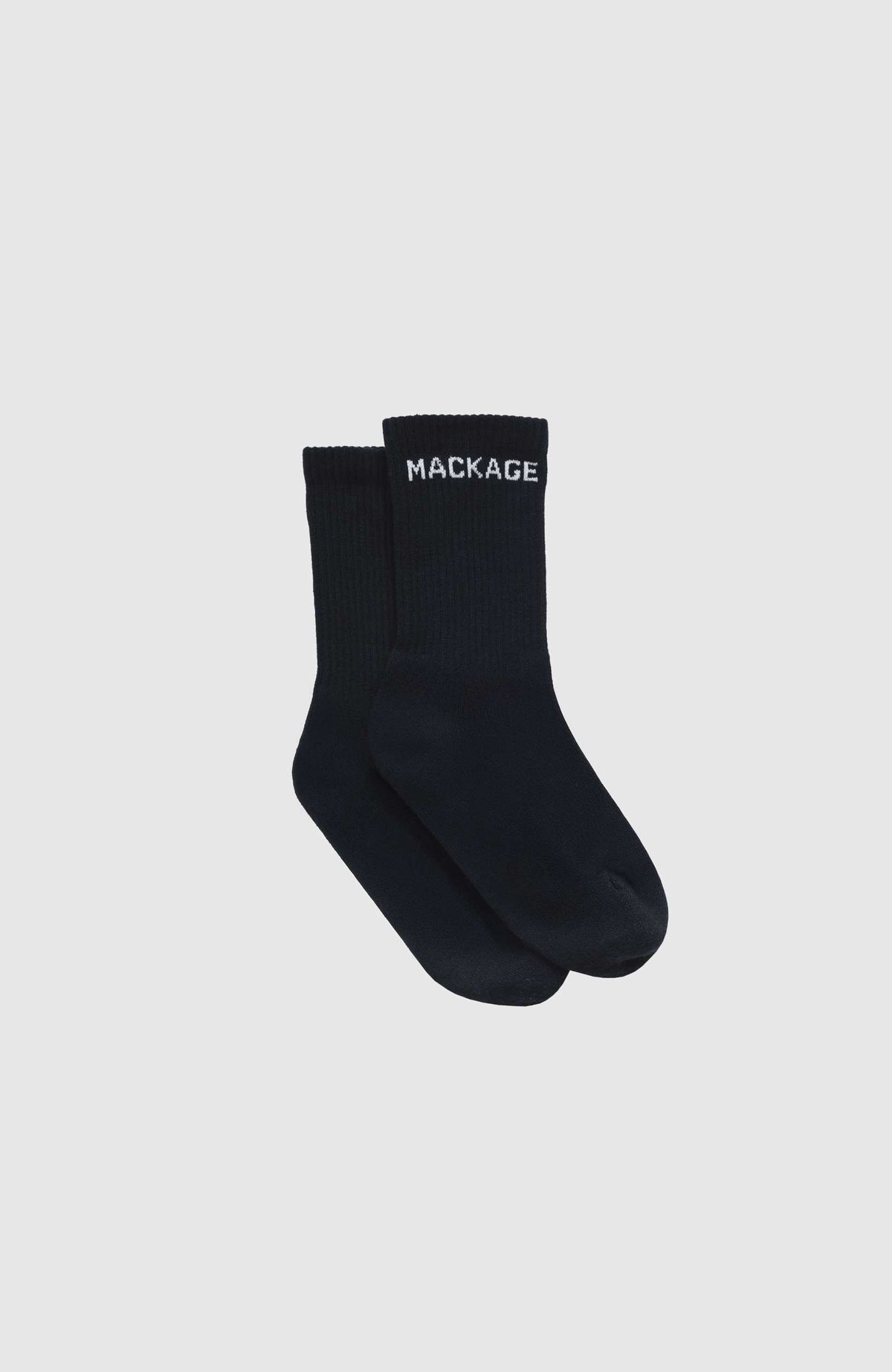 White-Navy Unisex Cotton Socks