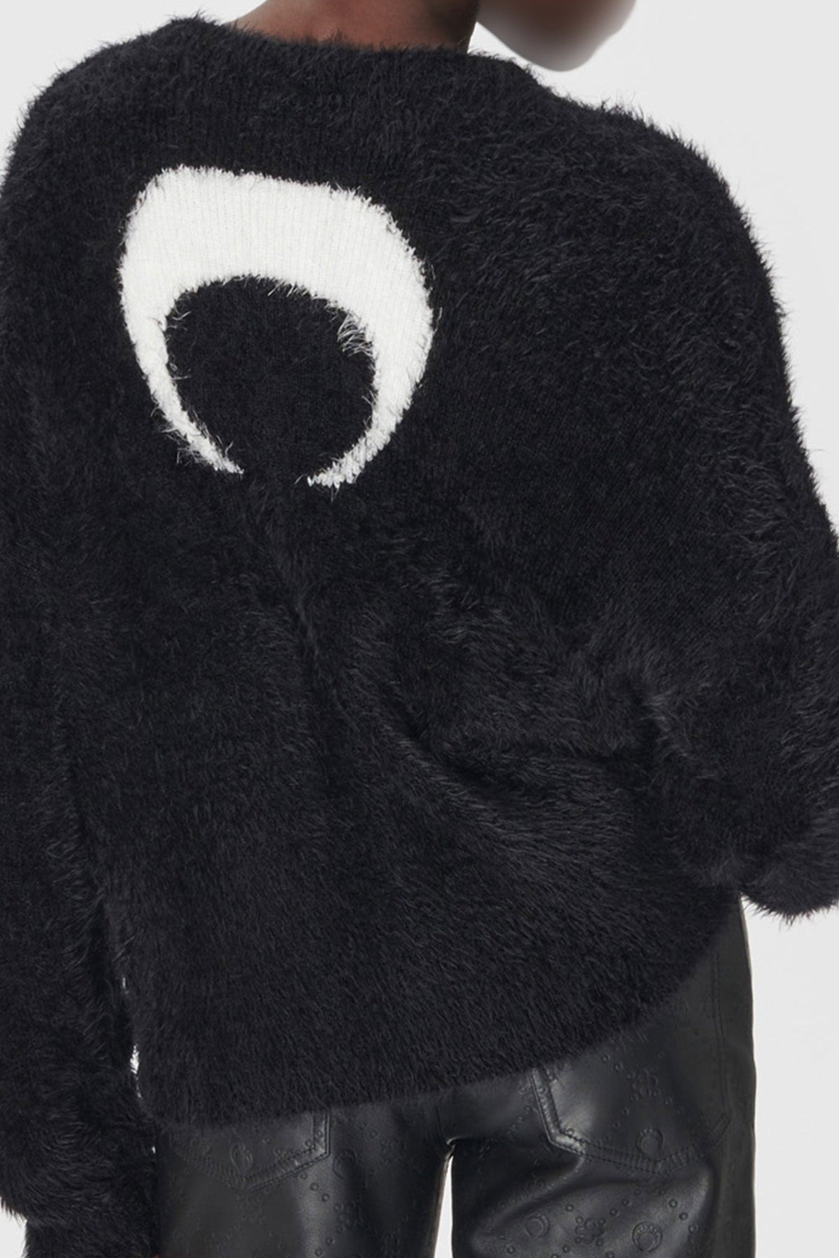 Pull ras du cou en maille - Black