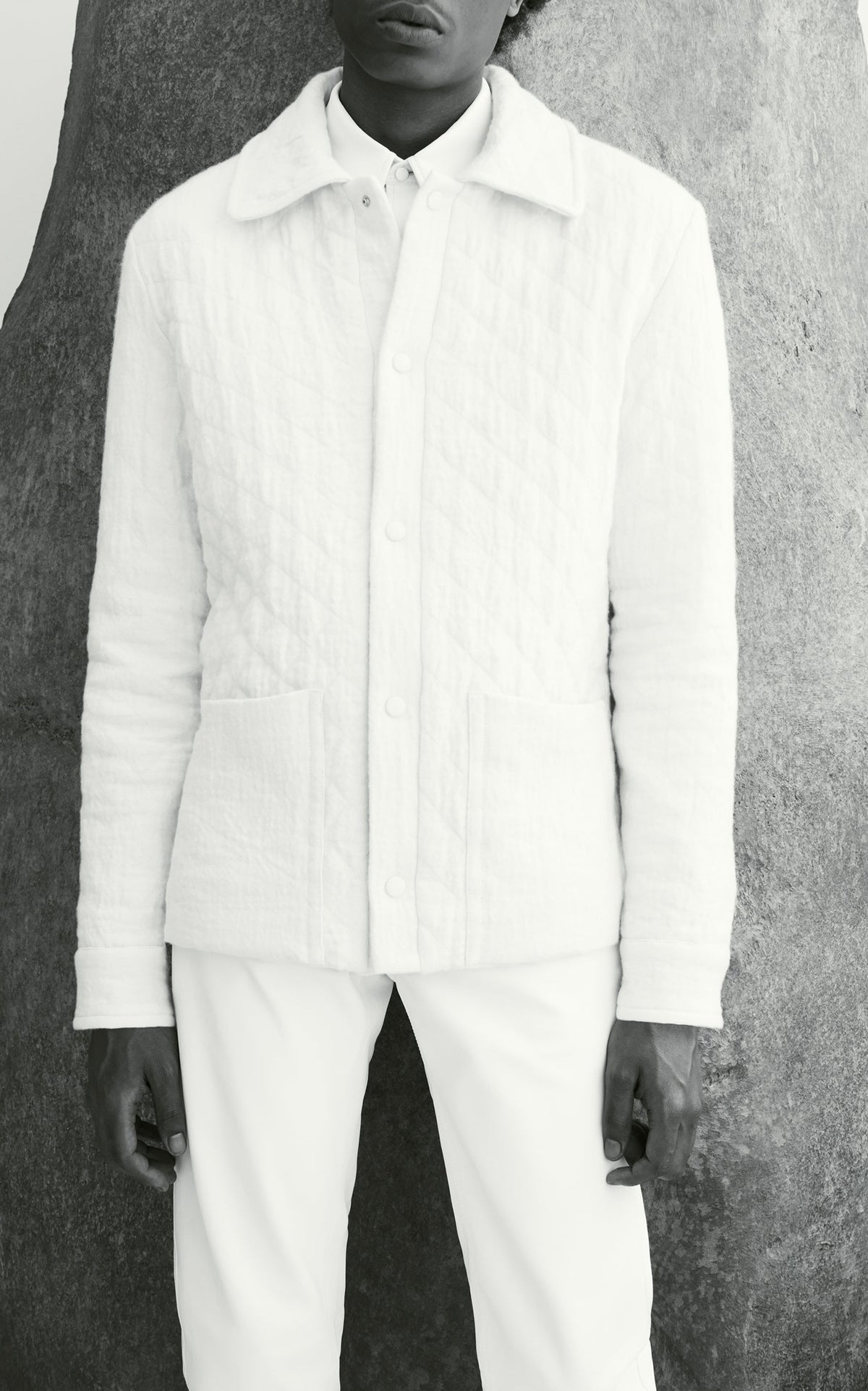 Ivory / Veste Skye Paddock en cachemire et lin - Ivory