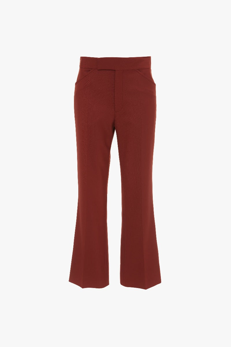 70S Cropped Flare - Russet