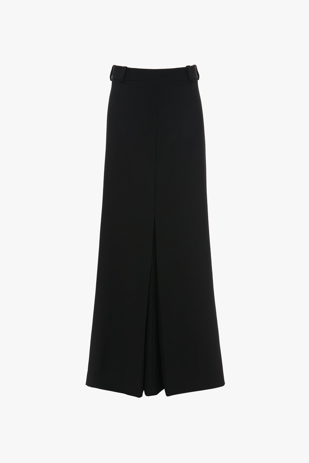Floor Length Box Pleat Skirt - Black