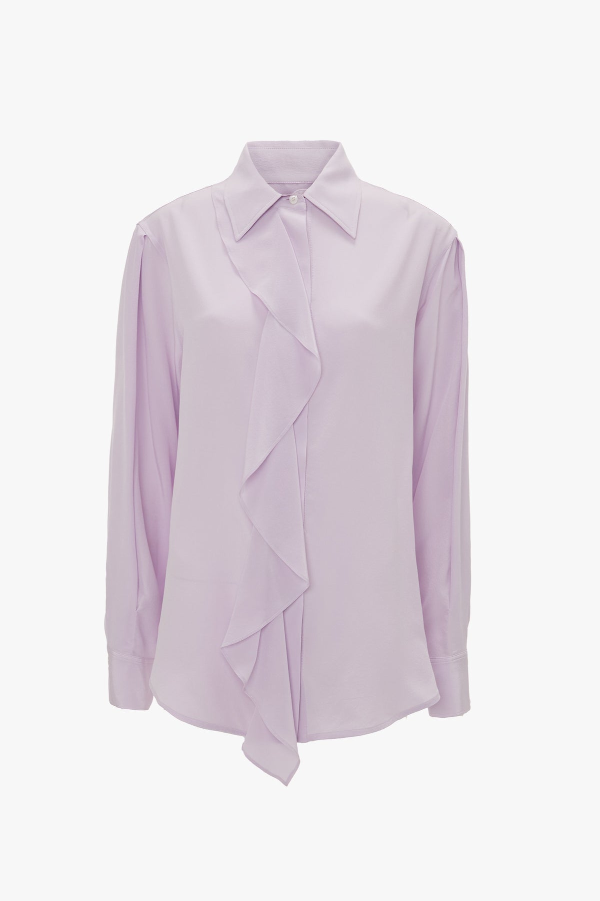 Asymmetric Ruffle Blouse - Petunia
