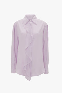 Asymmetric Ruffle Blouse - Petunia