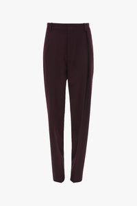 Asymmetric Chino Trouser - Deep Mahogany