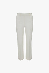 Cropped Kick Trouser - Ivory