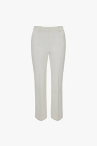 Cropped Kick Trouser - Ivory
