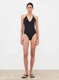 V-Neck Bodysuit - Black
