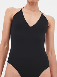 V-Neck Bodysuit - Black