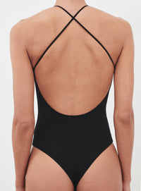V-Neck Bodysuit - Black