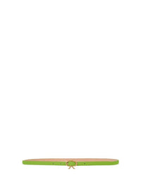 Ceinture Ribbon en cuir lisse - Vert