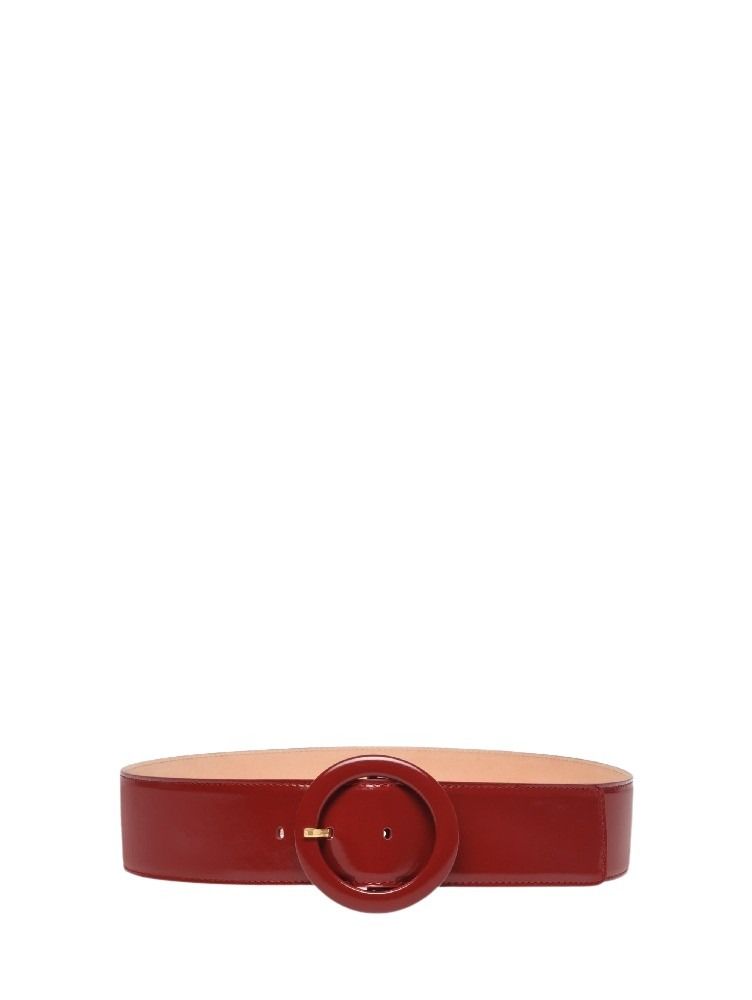 Ceinture Portofino en cuir lisse - Rouge